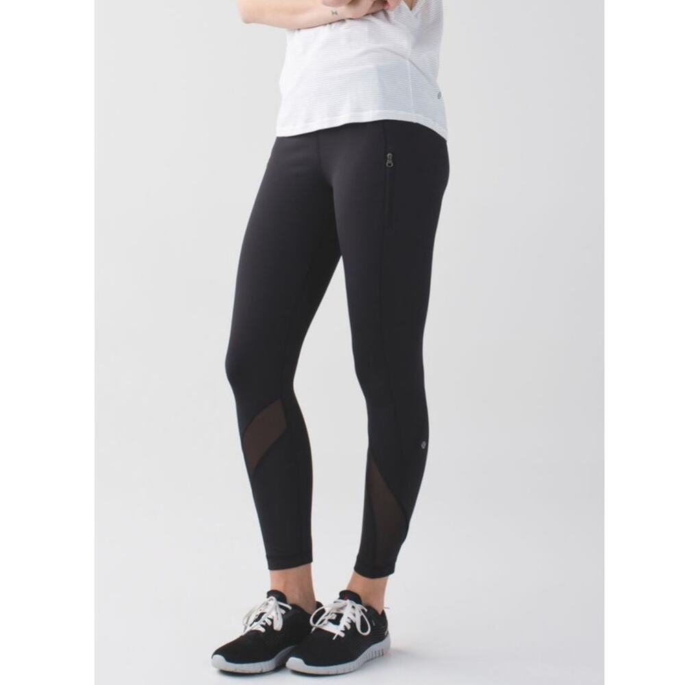 Lululemon Inspire Tight II Black Leggings 7/8  Athletic Workout Size 10 NWT